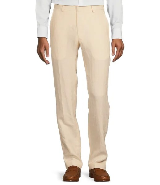 Murano Baird McNutt Linen Alex Slim Fit Костюм с плоской передней частью и раздельными брюками, слоновая кость