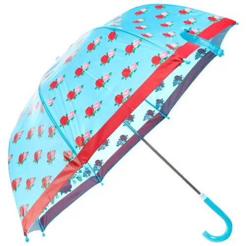 Зонт-трость Mary Poppins, механика, купол 92 см., голубой, красный