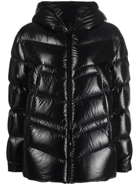 Пуховик с капюшоном Moncler, черный