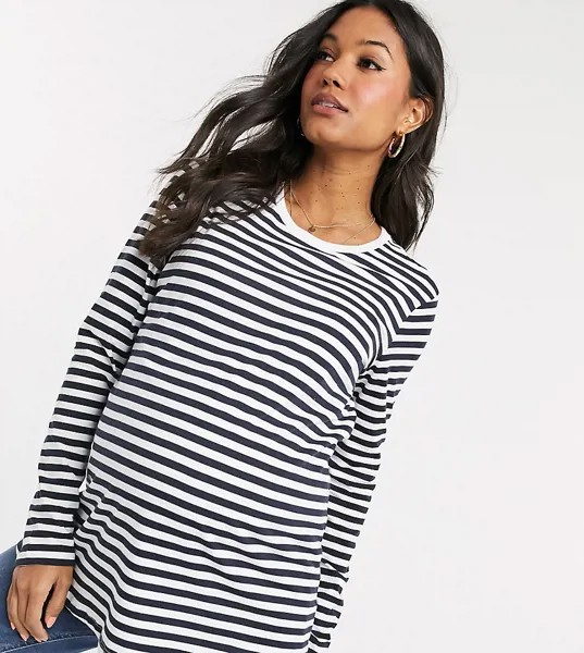 Лонгслив в полоску для кормления ASOS DESIGN Maternity-Мульти