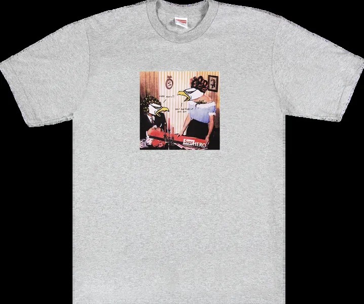 Футболка Supreme x ANTIHERO Curbs Tee 'Heather Grey', серый