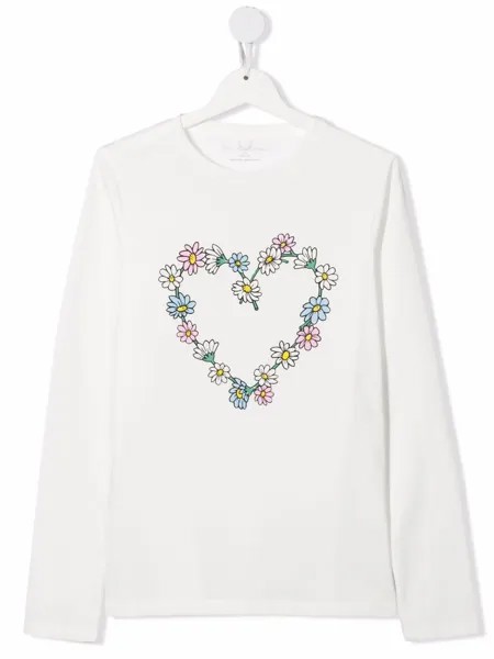 Stella McCartney Kids футболка с цветочным принтом