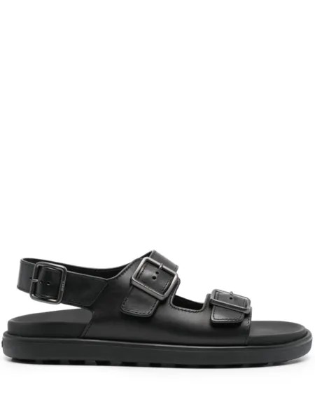 Tod's сандалии с гравировкой логотипа, черный
