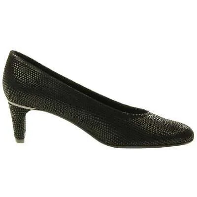 VANELi Dayle Туфли-лодочки с круглым носком на блочном каблуке Женское черное платье Повседневная 888381