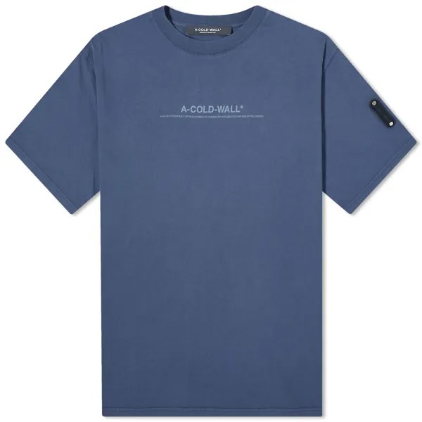 Футболка A-Cold-Wall* Discourse T-Shirt, темно-синий