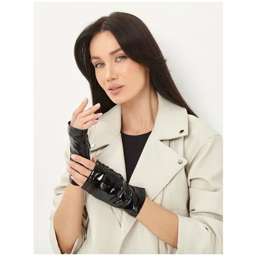 Митенки Nadia Piskun, размер 6-7, черный