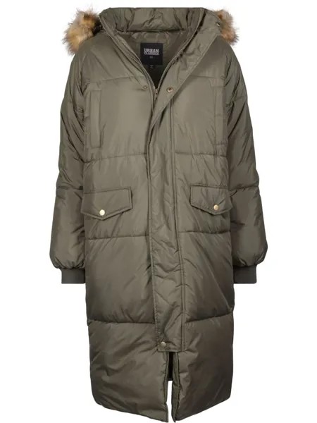 Пуховик Urban Classics, цвет darkolive/beige