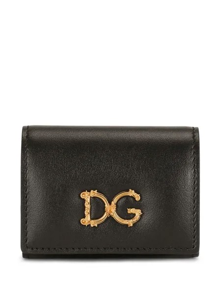 Dolce & Gabbana клатч на кнопке с логотипом
