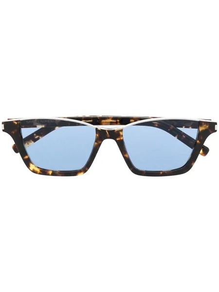 Saint Laurent Eyewear солнцезащитные очки в прямоугольной оправе