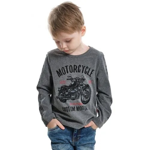 Лонгслив Mini Maxi, хлопок, размер 98, серый