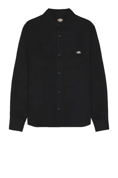 Рубашка Dickies Duck Canvas Long Sleeve, цвет Stonewashed Black