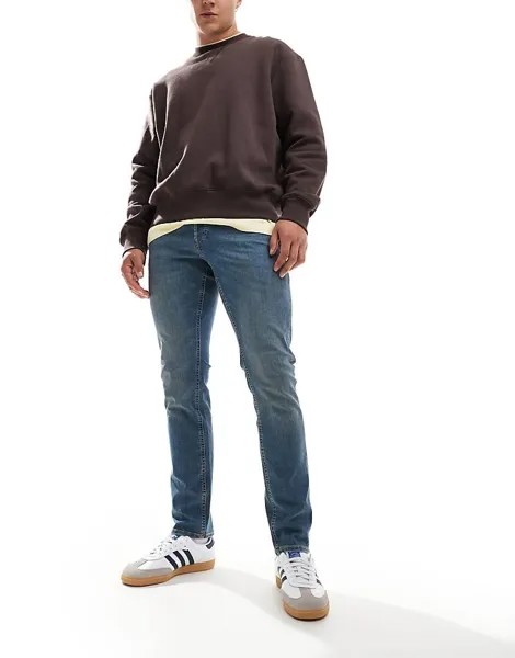 Выцветшие синие джинсы узкого кроя Jack & Jones Glen