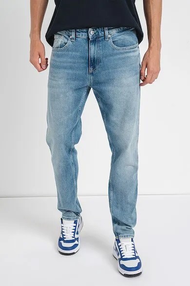 Джинсы узкого кроя Austin Tommy Jeans, грязно-белый, синий