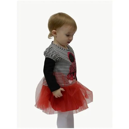 Платье нарядное/ Праздничное платье для девочки/Платье на подарок, Baby Rose, 74-92 см