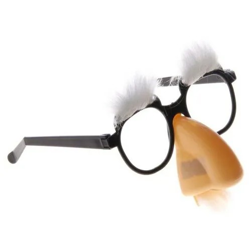 Карнавальные очки-маска, брови, большой нос, 17 × 4 × 19 см, микс