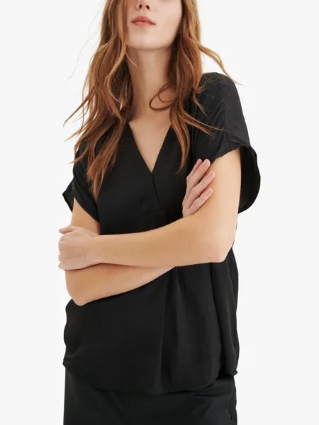 Топ Rinda с V-образным вырезом InWear, черный