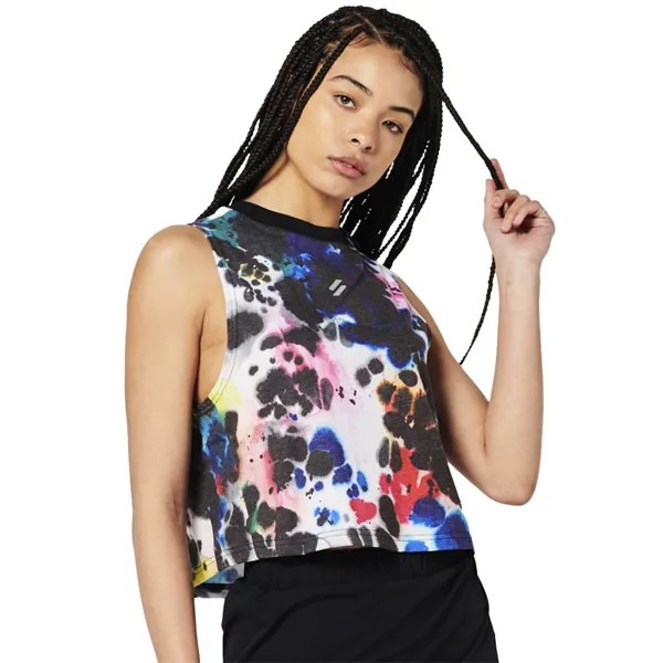 Спортивная футболка Superdry Run Cropped Loose, синий