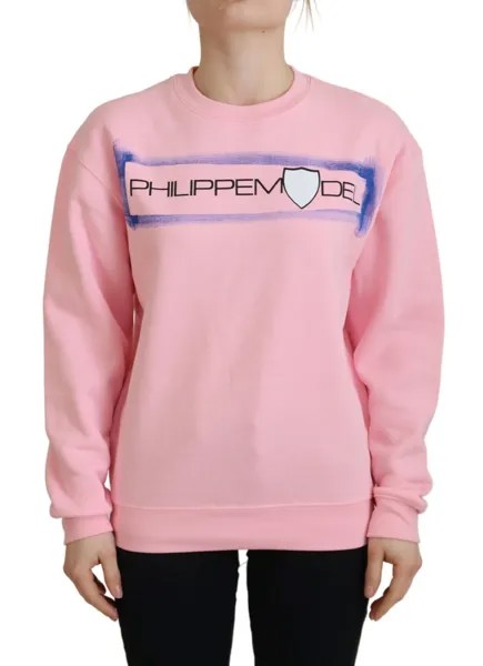 PHILIPPE MODEL Свитер Розовый пуловер с длинными рукавами с принтом IT38/US4/XS Рекомендуемая цена: 280 долларов США