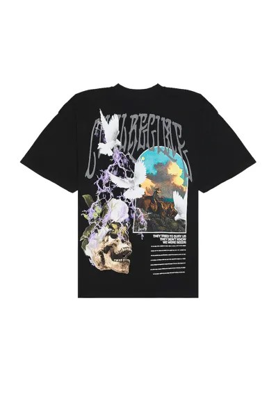 Футболка Civil Regime Power Of Seeds American Classic Oversized, черный
