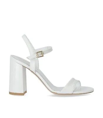 Женские сандалии Ncub White Heeled Sandal