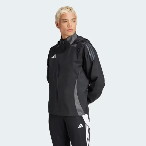 Всепогодная куртка Tiro 24 Competition Adidas, цвет Black/Team Dark Grey