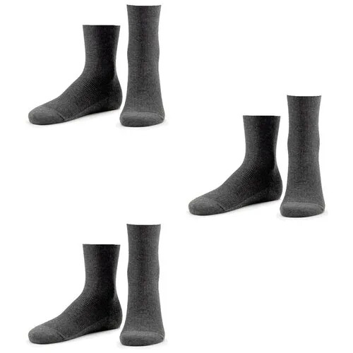 Носки Dr. Feet, 3 пары, размер 23, серый
