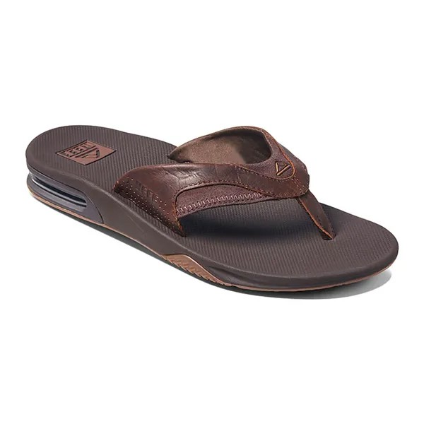 Шлепанцы Reef Leather Fanning, коричневый