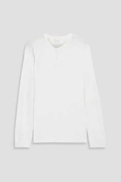 Футболка Henley из хлопкового джерси Slub ONIA, белый