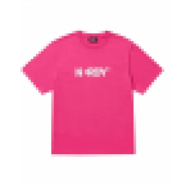 NERDY Blank Big Logo Short Sleeve T-Shirt Hot Pink