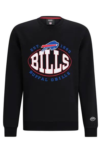 Свитшот Boss X Nfl Cotton-blend With Collaborative Branding Bills, черный