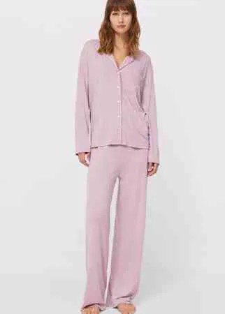Stradivarius Трикотажная Пижамная Рубашка Multicolor S
