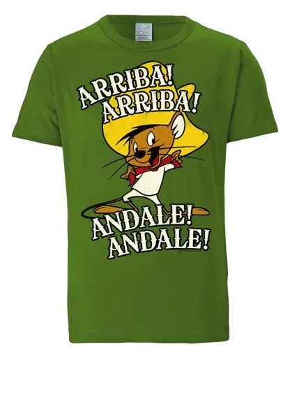 Футболка Logoshirt Looney Tunes Speedy Gonzales, светло-зеленый