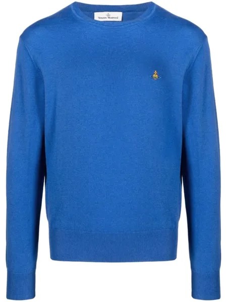 Vivienne Westwood джемпер с вышивкой Orb, синий
