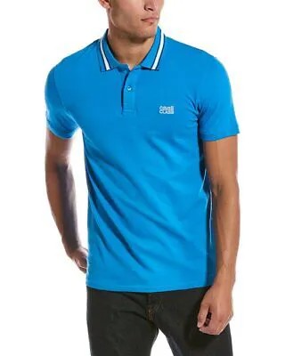 Рубашка-поло Cavalli Class Мужская синяя L
