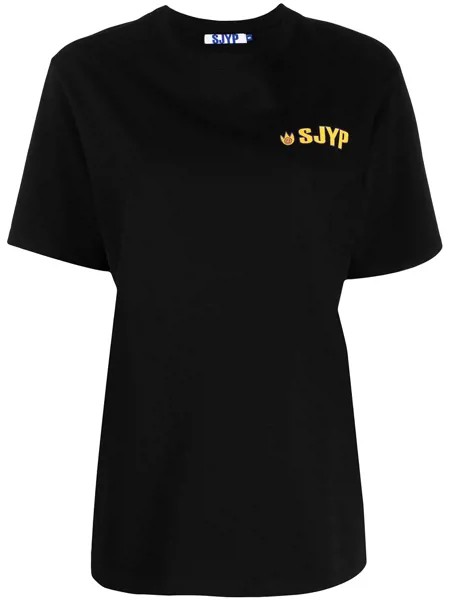 SJYP футболка с принтом