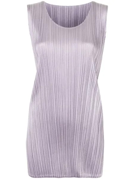 Pleats Please Issey Miyake длинная плиссированная блузка