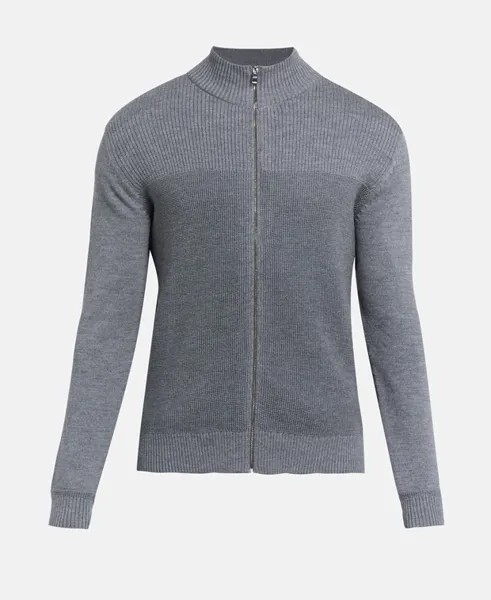 Шерстяной кардиган Boss Black, цвет Medium Grey