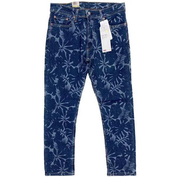 Мужские джинсы Levis 511 Slim, Aldo Indigo, гибкий крой с цветочным принтом ладони, 33x30
