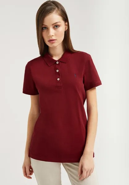 Рубашка-поло SHORT SLEEVE Polo Club, цвет garnet