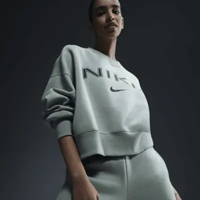 Толстовка Nike Sportswear Phoenix Fleece, цвет Jade Horizon/Light Orewood Brown/Sequoia