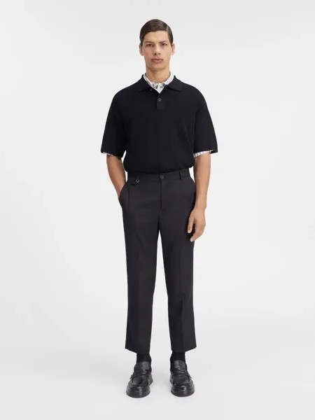 Укороченные брюки строгого кроя Кабри Jacquemus, черный
