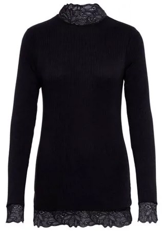 Трикотажная блузка из вискозы Y.A.S 26008157 Черный 46
