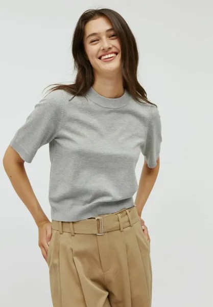 Футболка базовая CARLA mbyM, цвет light grey melange