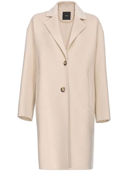 PINKO шерстяное пальто Cacciavite, нейтральный цвет