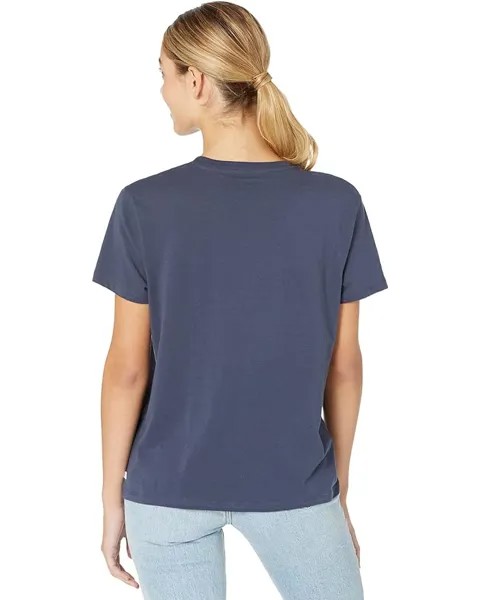 Футболка Hurley Crew Washed Relaxed Girlfriend Tee, цвет Mood Indigo