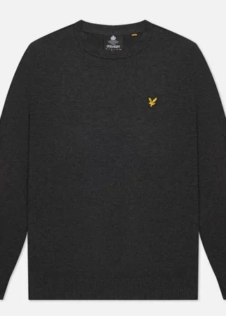 Мужской свитер Lyle & Scott Cotton Merino Crew Neck Jumper, цвет серый, размер S