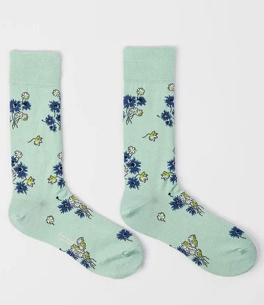 Носки с цветочным принтом Paul Smith Narcissi, зеленый