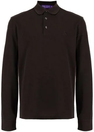 Ralph Lauren Purple Label рубашка поло с вышитым логотипом