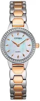 Японские наручные  женские часы Citizen EZ7016-50D. Коллекция Elegance