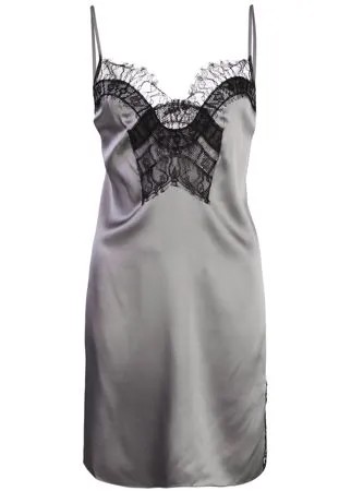 Kiki de Montparnasse платье-комбинация длины мини с кружевом